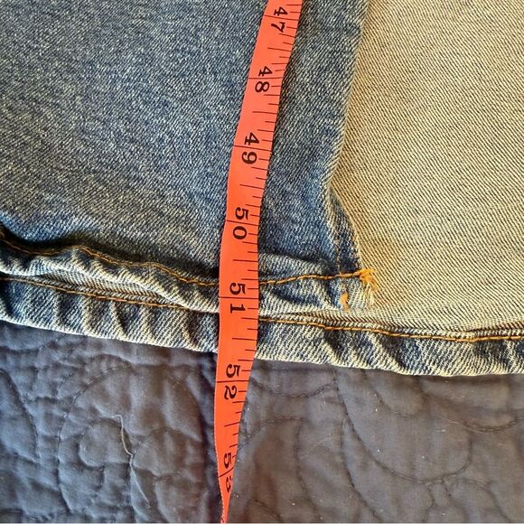 Regeneration Blue Denim Overall Slit hem Midi Size Large - Picture 9 of 10